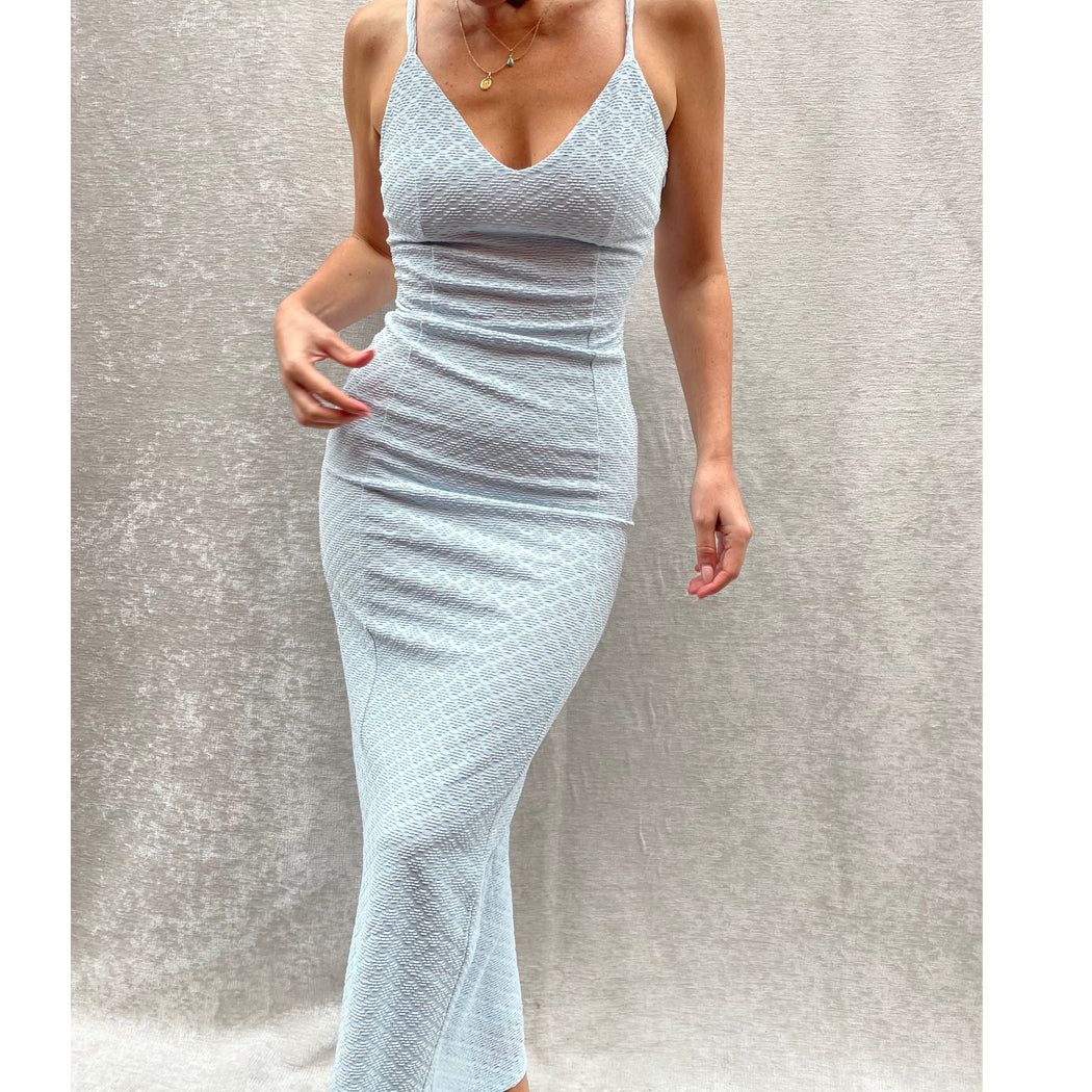 Baby blue clearance bodycon