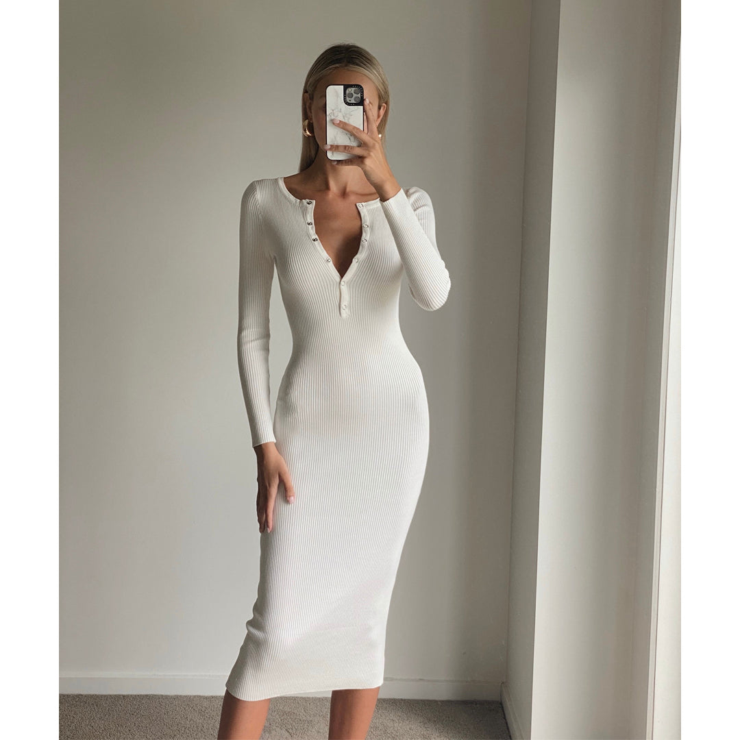 White Party Bodycon Dress | Street Style Store | SSS